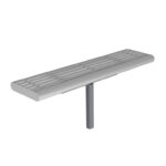 Sitzbank Typ L für Wartehallen mit Aluminiumfüllung