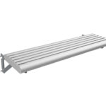 Einhängesitzbank für Wartehallen mit Aluminiumprofilen