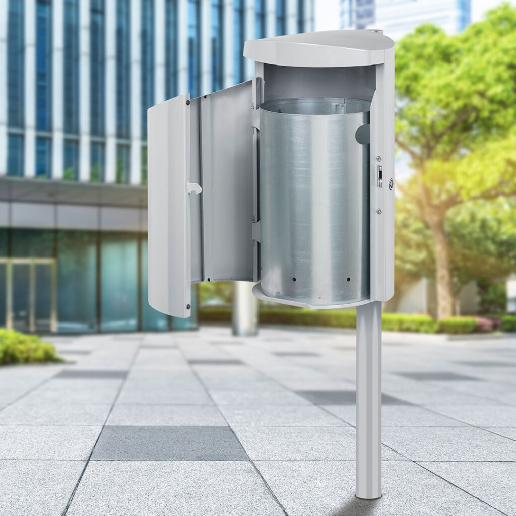 Abfallbehälter M-30, geöffnet