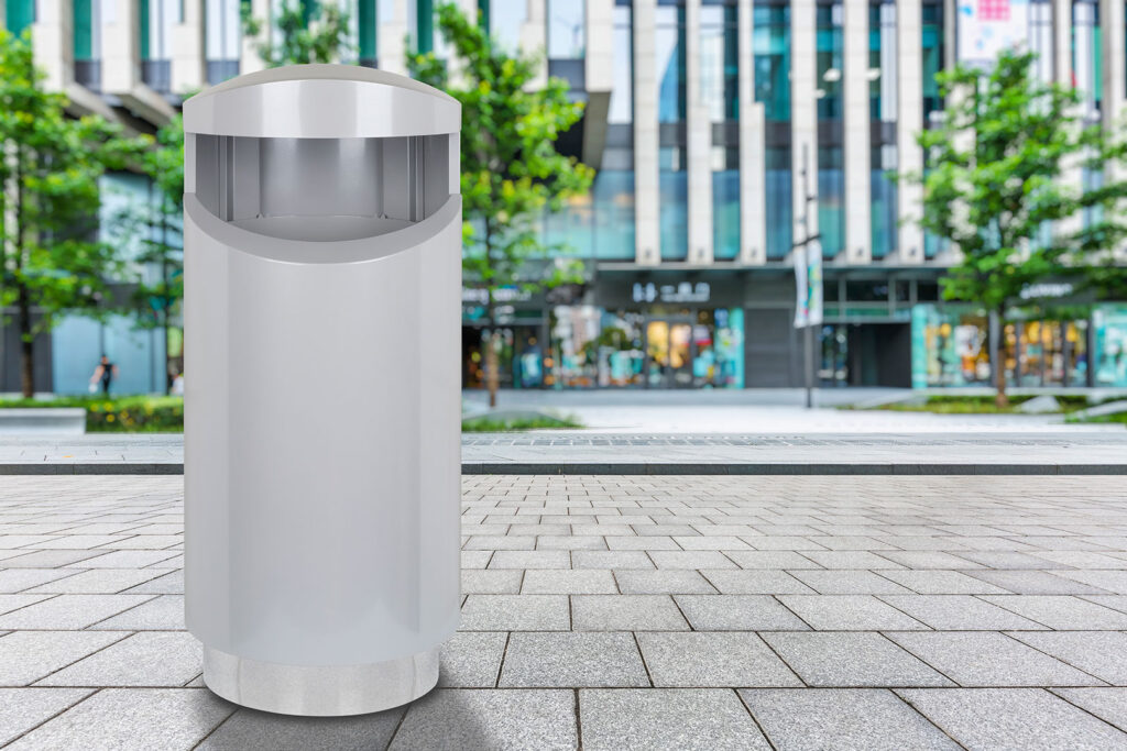 Abfallbehälter M-90 Frontansicht