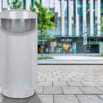 Abfallbehälter M-90 Frontansicht