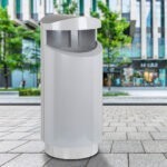 Abfallbehälter M-90 als Standversion mit großem Volumen