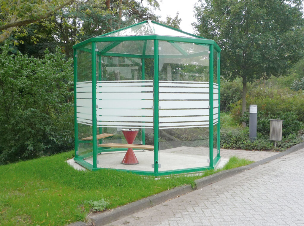 Acht-Eck Pavillon mit Dekor Typ C