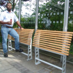 Anlehnstützbank in verschiedenen Ausführungen