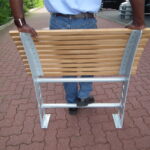 Rückseite Anlehnstützbank