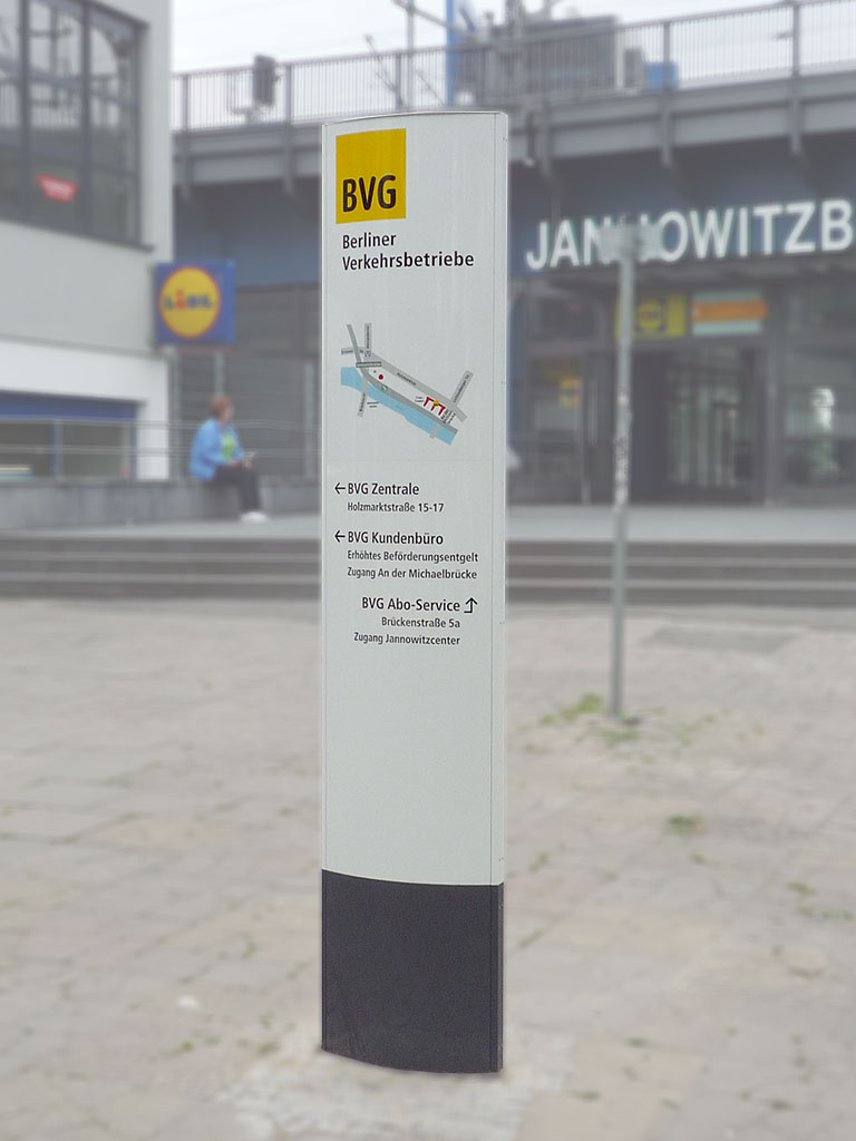 ARCUS Stele der BVG in Berlin