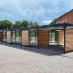 Fahrradüberdachung System PROTECT am Bahnhofsvorplatz Sagehorn