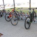 Separater Teilbereich für Fahrräder in der neuen Überdachung PROTECT