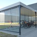 Seitenwand Überdachung PROTECT Fahrradunterstand