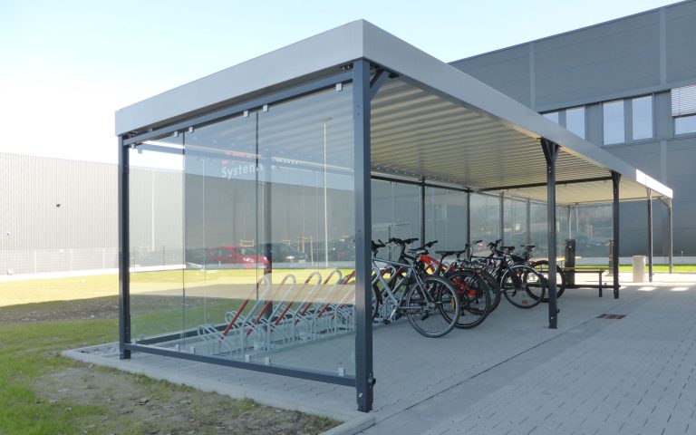 Seitenwand Überdachung PROTECT Fahrradunterstand