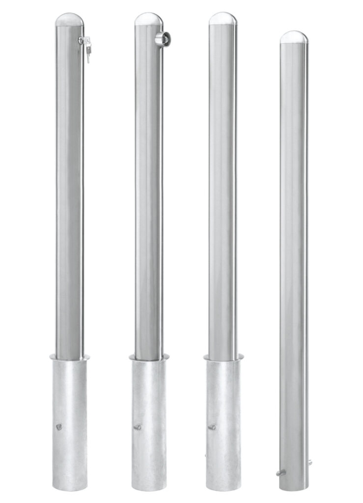 Edelstahlpoller, heraushebbar (Ausführungen)