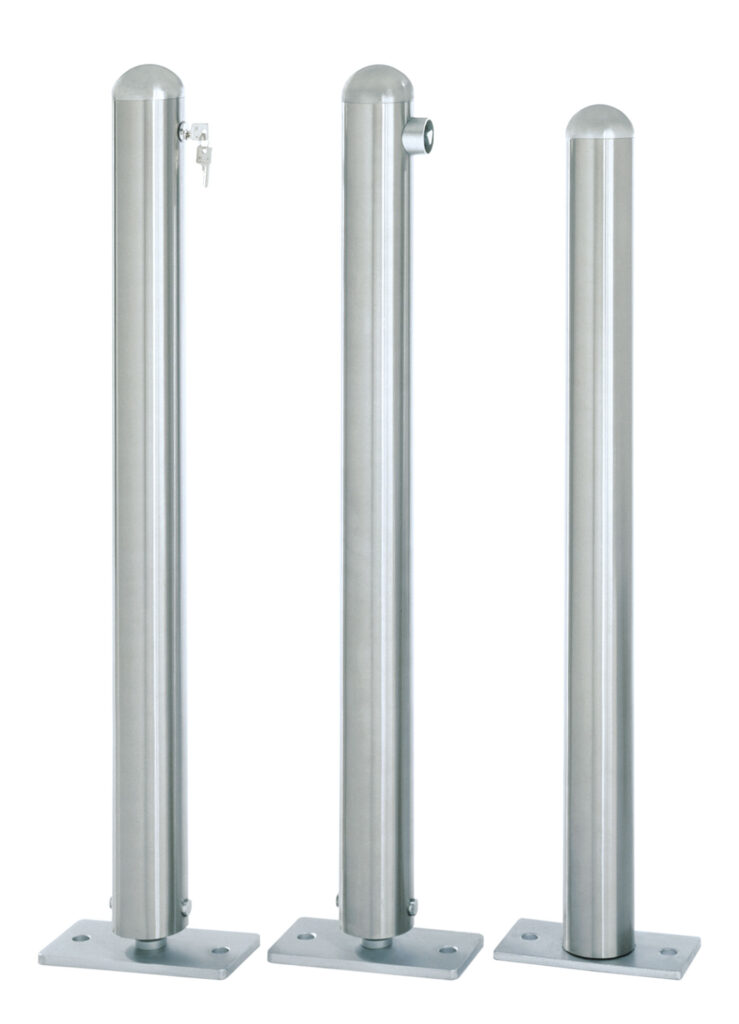 Edelstahlpoller, umlegbar (Ausführungen)