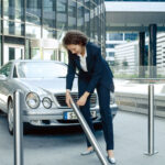 Edelstahlpoller, umlegbar