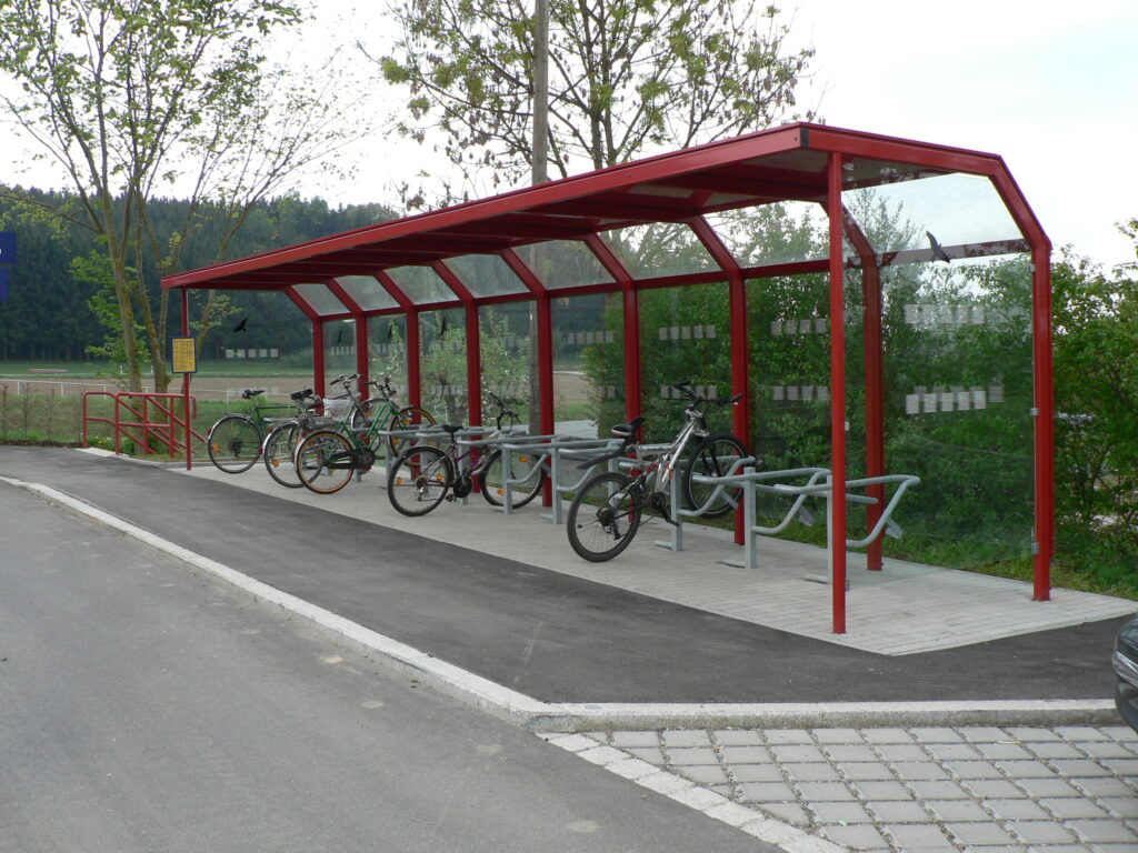 Fahrradabstellanlage System A mit Fahrradbügel HT 3-N