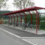 Fahrradabstellanlage System A mit Fahrradbügel HT 3-N