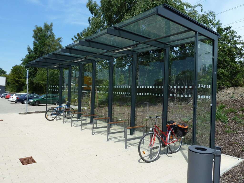 Fahrradabstellanlage System CONPOSITION einzeilig