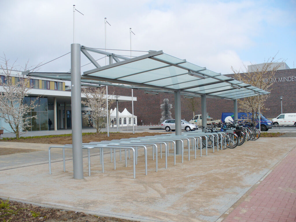 Fahrradüberdachung am Klinikum Minden