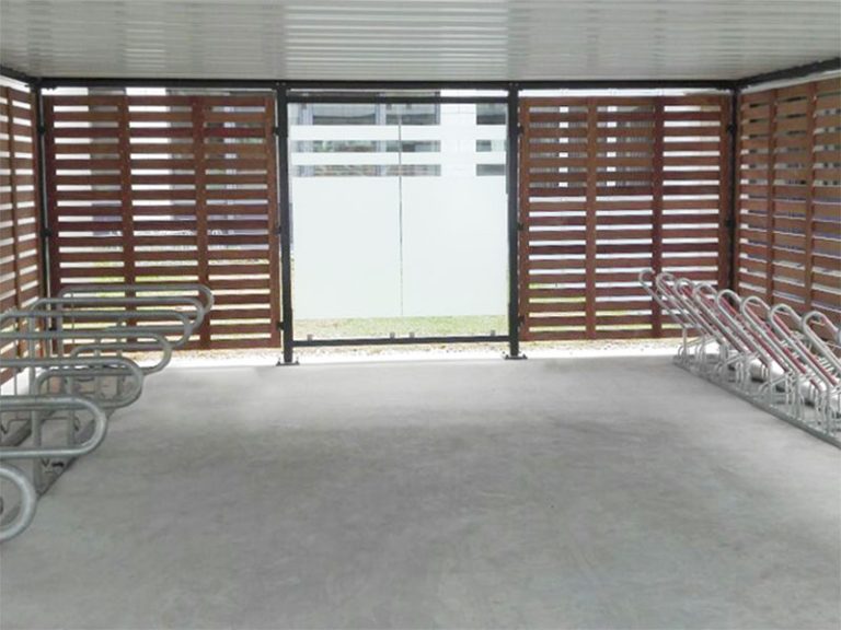 Fahrradüberdachung PROTECT Innenansicht