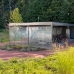 Fahrradüberdachung System PROTECT doppelzeilig mit Servicebereich