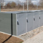 Reihenaufstellung Fahrradgarage M1