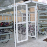 Fahrradabstellanlage System A mit abschließbaren Türen