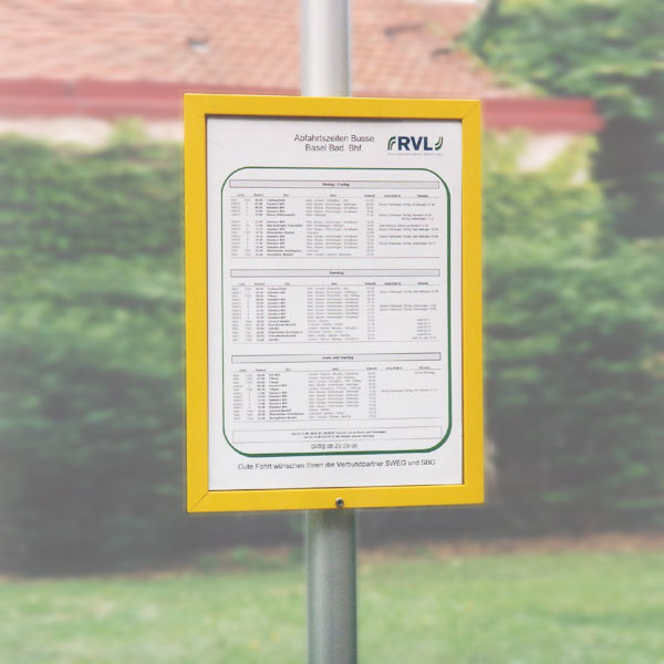 Fahrplankasten FGK 80 im DIN A3 Hochformat