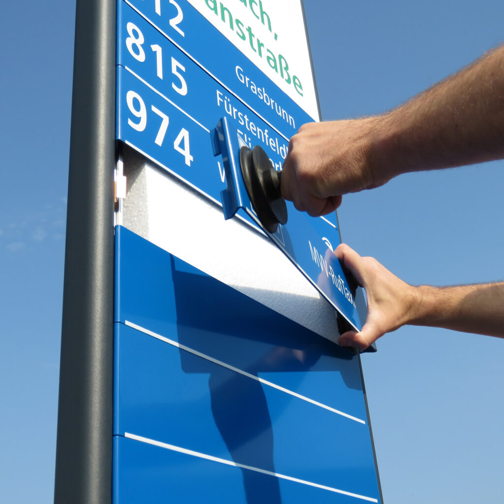 FIS 2-18 Schild entnehmen …