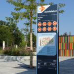 FIS 6-N mit Übersichtsplan am ZOB Werther