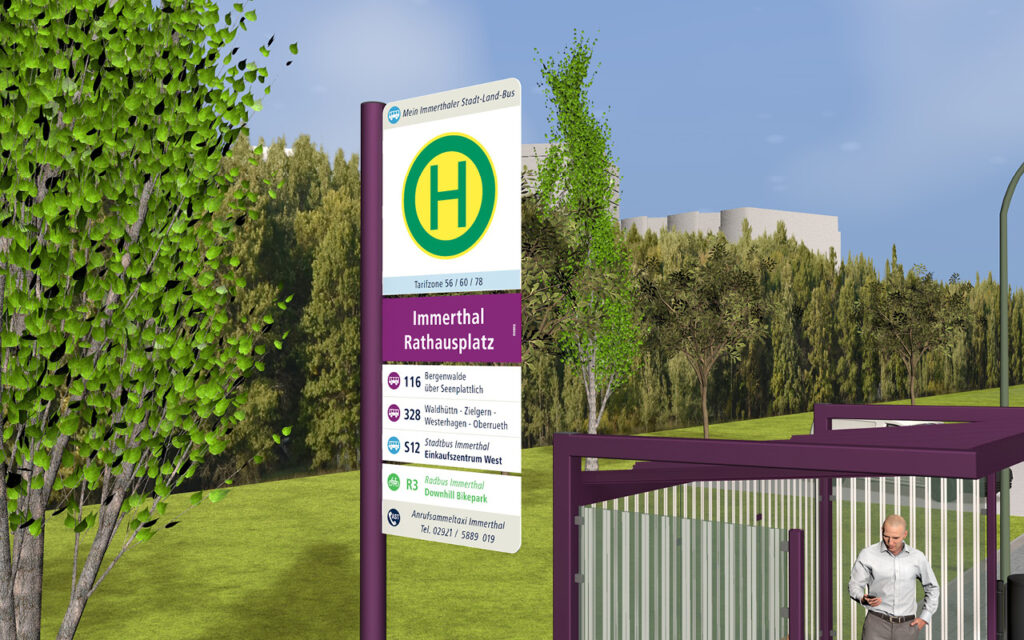 FLAG mit austauschbaren Schildeinschüben