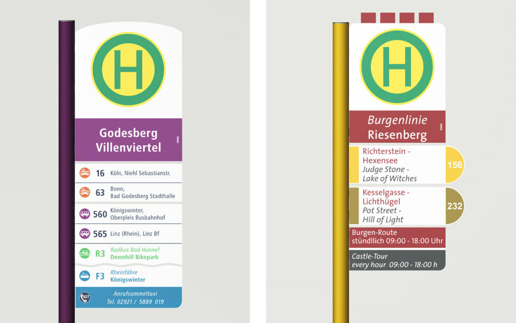 FLAG Sonderschilder mit individuellen Formen sind möglich