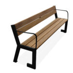 FOREST Sitzbank mit Rücken- und Armlehne