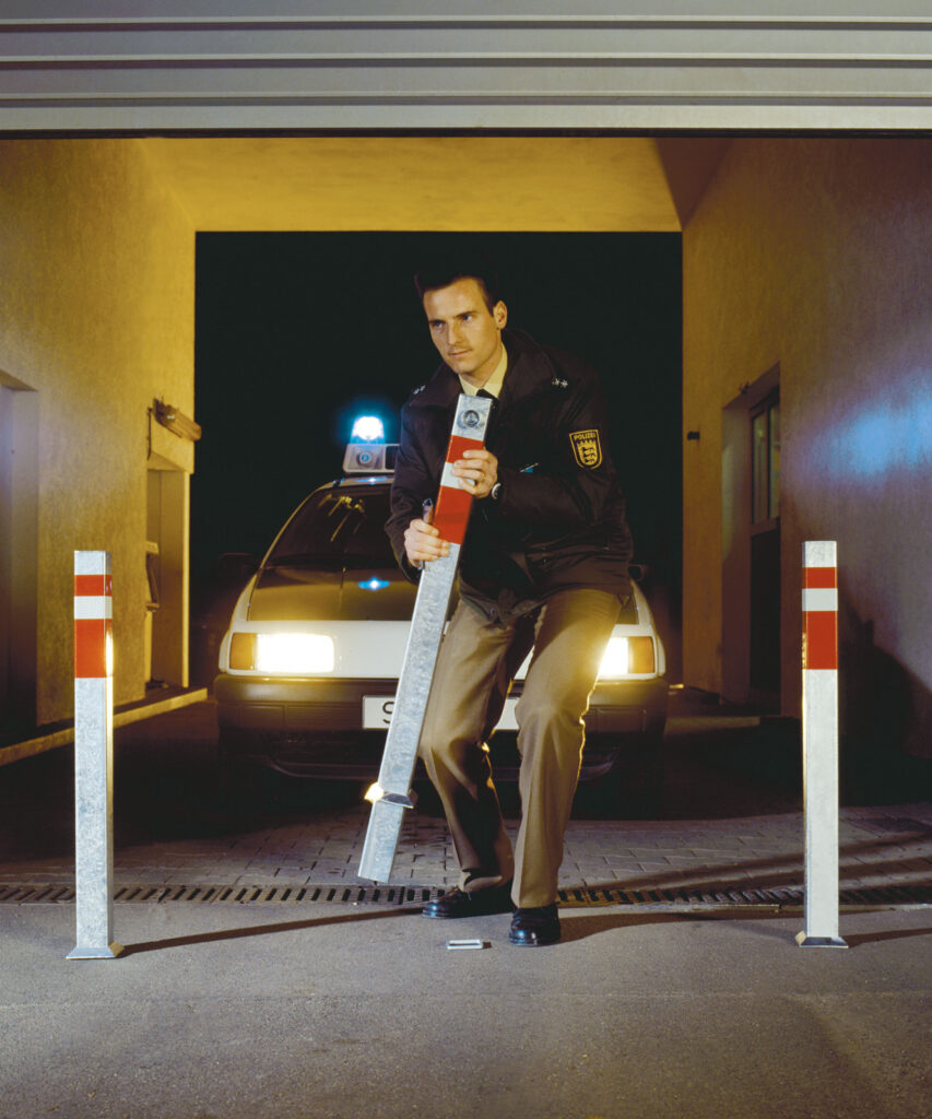 Heraushebbarer Vierkantpfosten