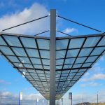 Unterzüge der Überdachung System O mit LED Beleuchtung