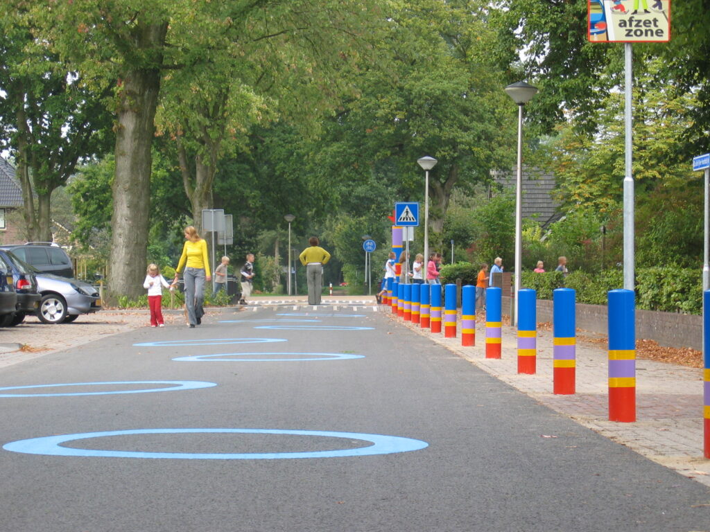 Sicherer Weg zur Schule und den Kindergarten