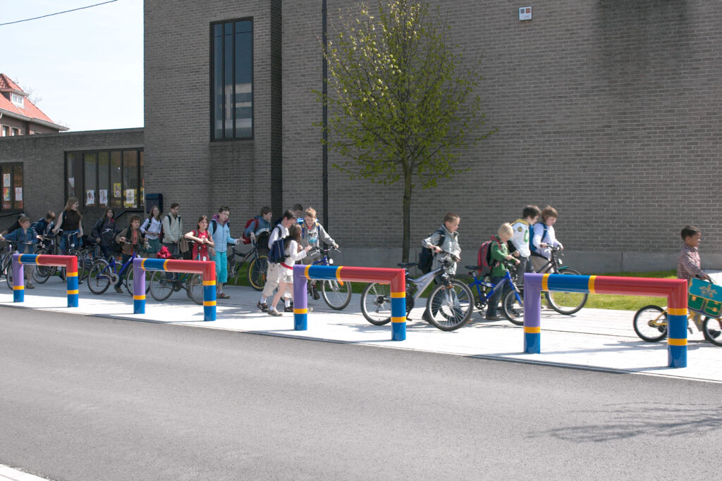 und sicher auf dem Weg in die Schule.