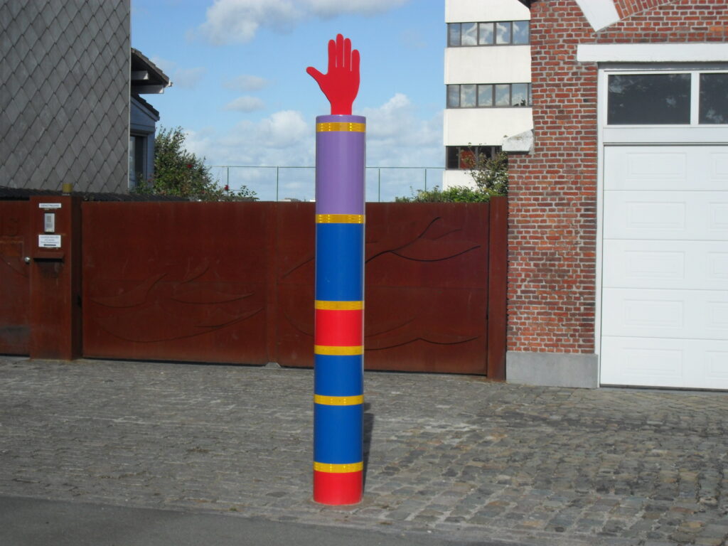 Signalsäule JULIE mit Handsymbol