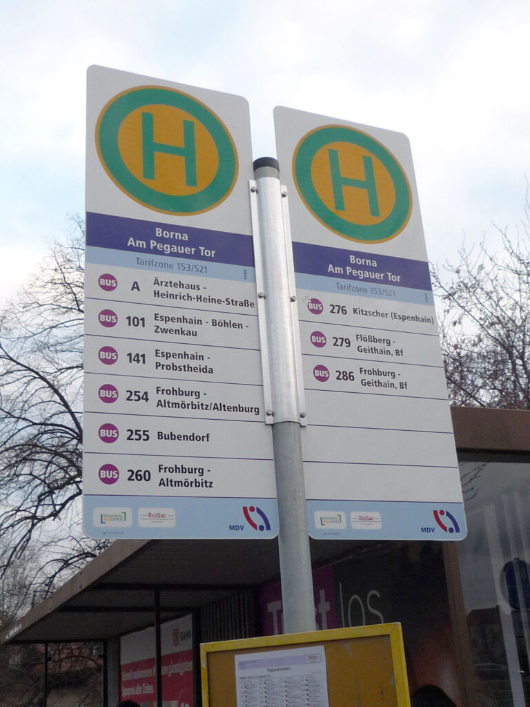 Doppelfahne ST-L für bis zu 12 Linienrichtungen