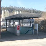 Treppeneinhausung in Lauda-Königshofen vor der Sanierungsmaßnahme