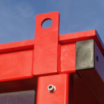 Verankerungspunkt für Hebegeschirr an mobiler Wartehalle System A