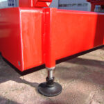 Stellfuß an mobiler Wartehalle System A