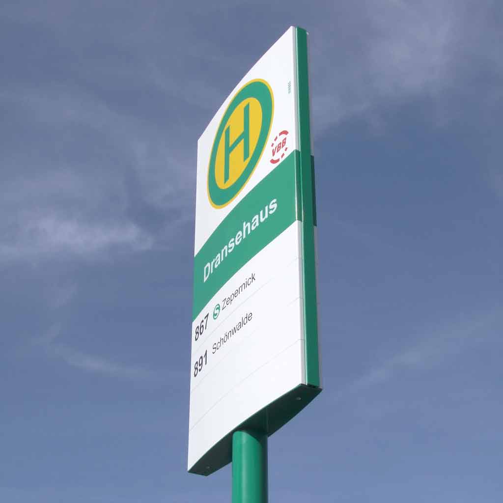 Seitenansicht Wechselschildsystem MODULAR-M