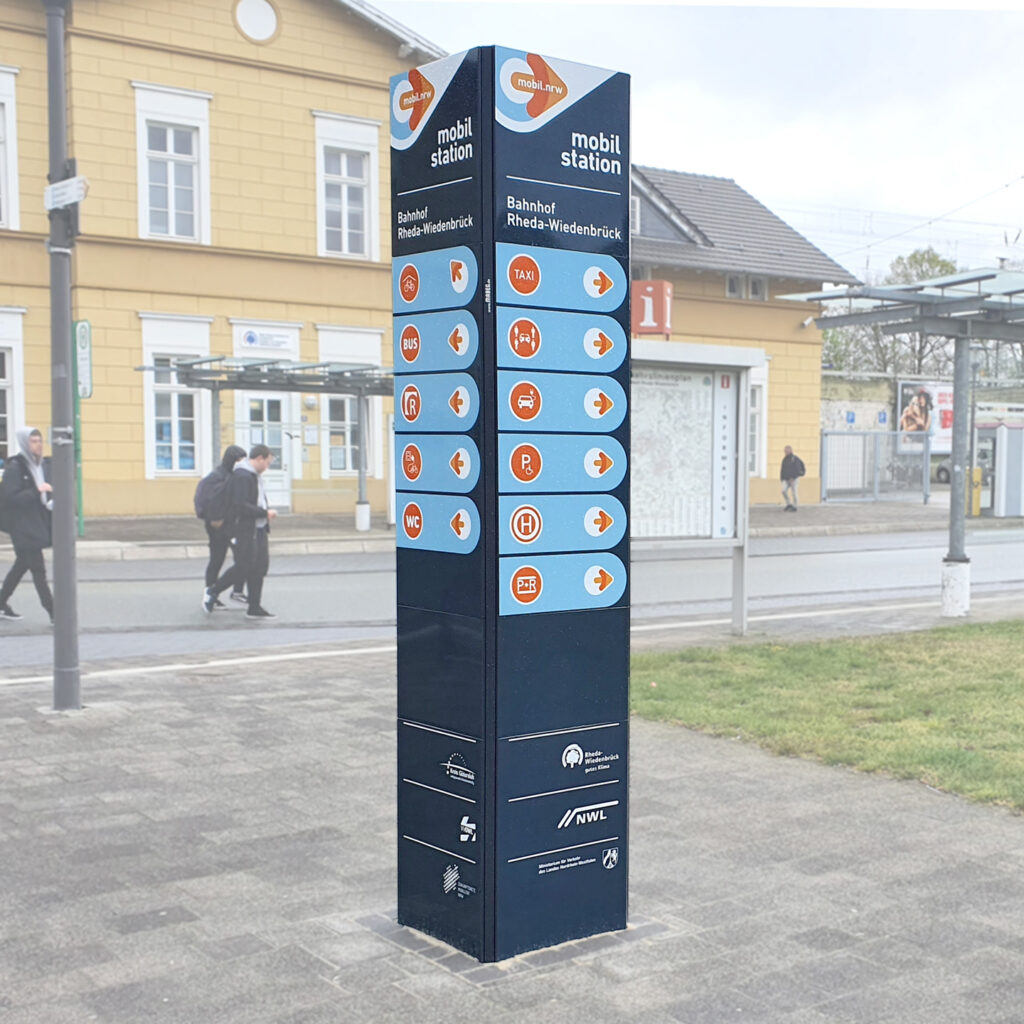 MODULAR Mobilitätssäule 4-seitig