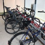 Anlehnbügel für Fahräder in der Fahrradabstellanlage PROTECT in Naumburg