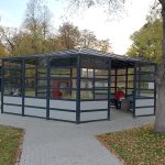 Zugang zum Pavillon Typ Pentagon