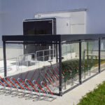 PROTECT als Überdachung mit Fahrradabstellbereich