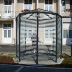 Dekor Raucherpavillon Typ D (Streifen, vollflächig)