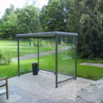 Flachdach-Pavillon für die kleinsten Stellplätze