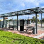 Überdachung System O doppelzeilig am ZOB Rostock