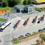 Luftbild ZOB Rostock (Foto: André König - aib)