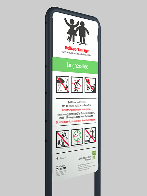 Rendering Ansicht Rollsportanlage